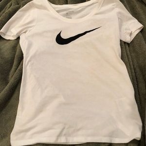 White Nike shirt